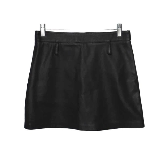 Zara Skirts Zara Black Faux Leather Mini Skirt Poshmark